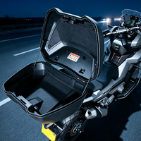 Top case de moto avec dossier passager et porte-bagages arrière, sans perçage, pour Honda XADV750 2022 - 2026