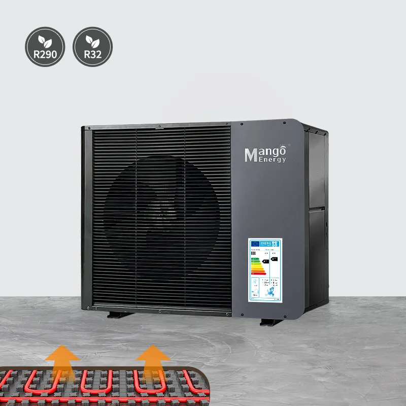 Bomba de calor nova energia R290 R32 erP A++ 12KW 15KW 16KW 18KW 20KW ar para água EVI DC inversor fonte de ar bomba de calor