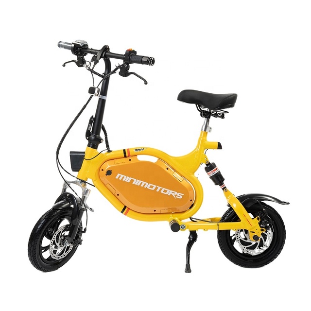 YIJIAO Two-wheel Scooter Electric Motorcycle With Led Headlight 12inch Foldable Electric Scooter
