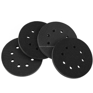 Tampon de ponçage noir de 5 pouces à 8 trous, sans poussière, avec support auto-agrippant, accessoires de ponçage pour polissage automobile - Product Image 1