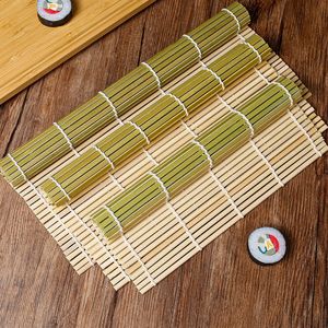 Esterilla de bambú para enrollar sushi de color verde, cortina comercial para sushi, herramienta para envolver arroz con algas, esterilla de bambú para uso especial, venta al por mayor - Product Image 1