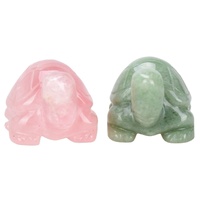 100% pierre semi-précieuse naturelle sculptée en cristal de tortue pour cadeau