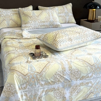 Bon prix literie imprimée draps personnalisés drap de lit taie d'oreiller ensemble de literie