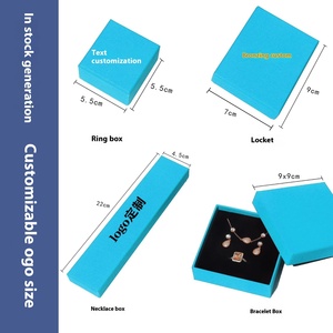 Emballage en carton rigide haut de gamme personnalisable avec logo pour bijoux, boîtes rigides pour colliers, bagues, cadeaux de bijouterie, estampage - Product Image 3