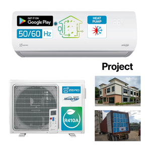 เครื่องปรับอากาศแบบแยกส่วนไร้ท่อ ความถี่คงที่ รองรับ Wifi ระบบทำความเย็นและความร้อน 12000 บีทียู ประสิทธิภาพสูง จัดส่งรวดเร็ว - Product Image 1