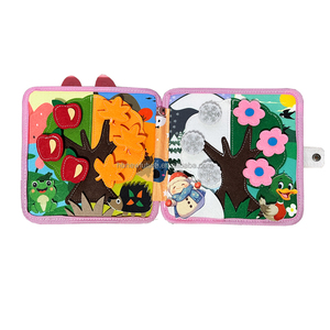 Jouets de voyage pour tout-petits <span class=keywords><strong>livre</strong></span> d'activités silencieux éducatif avec <span class=keywords><strong>livre</strong></span> occupé de lapin de compétences de vie pour les tout-petits - Product Image 6