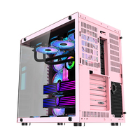 Boîtier PC Gaming Rose SNOWMAN, livraison directe usine, format Mid-Tower, faible MOQ, ATX avec USB 2.0/3.0