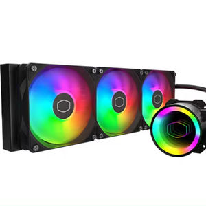 <span class=keywords><strong>Cooler</strong></span> <span class=keywords><strong>Master</strong></span> MasterLiquid Haimo360 ARGB Gen3 Double Chambre Pump360mm Radiateur SickleFlow <span class=keywords><strong>120</strong></span> PWM ARGB CPU Refroidisseur D'eau Refroidissement - Product Image 1