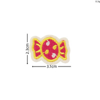 Patchs brodés thermocollants miniatures à motifs de voitures de dessins animés, fleurs, bonbons et gâteaux pour vêtements, sacs, chapeaux, porte-clés et projets de bricolage