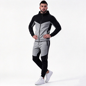 Men's Long Sleeve Winter Warm Thickened Fleece Jacket Sweatpants Set Breathable Hoodies Drawstring Waist High-quality <strong>Tracksuits</strong> - Product Image 6