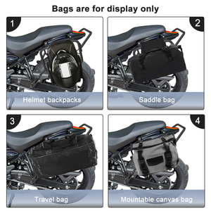 Waximoto Supporto Laterale in Acciaio per <span class=keywords><strong>Borse</strong></span> e Portapacchi, Compatibile con <span class=keywords><strong>Royal</strong></span> <span class=keywords><strong>Enfield</strong></span> GUERRILLA 450 - Product Image 5