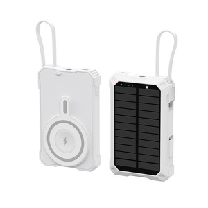 Qsf bán chạy nhất mini điện thoại di động 10000mAh năng lượng mặt trời sạc từ 20W không dây kép USB ngoài trời từ năng lượng mặt trời Powerbank 10000mAh - Product Image 5