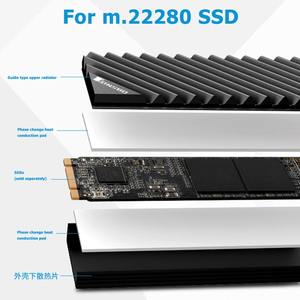 M2-<span class=keywords><strong>3</strong></span> SSD NVMe Peredam Panas, M2 2280 SSD Hard Disk Aluminium Peredam Panas dengan Bantalan Termal untuk SSD <span class=keywords><strong>M</strong></span>.2 Desktop PC Termal - Product Image 3
