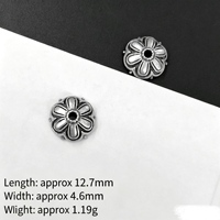 Perles de support de fleurs rétro DIY, coussinets de perles, perles de séparation faites à la main, accessoires de mode, jeu de lettres