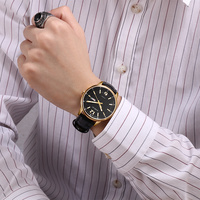 Reloj Mecánico Miyota Personalizado para Hombre, Estilo Simple, Caja de Acero Inoxidable, Manecillas Superluminosas, Correa de Cuero, Automático