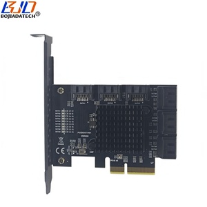 Tarjeta de Expansión <span class=keywords><strong>PCI</strong></span> Express <span class=keywords><strong>PCIe</strong></span> 4X <span class=keywords><strong>PCI</strong></span>-E X4 a 9 * SATA 3.0 de 7 Pines, 6Gbps para Disco Duro HDD, Gran Venta 2026 - Product Image 4