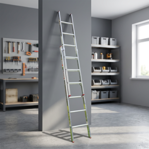 Échelle pliante extensible en aluminium Kanat KAS-230 à 20 marches, capacité de 150 kg, portable, antirouille, haute résistance, moderne, pour entrepôt - Product Image 2