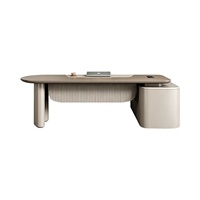 Meubles de bureau commerciaux, bureau de direction moderne, table de bureau de luxe pour patron, ensemble table et chaise, bureau en bois pour PDG, bureau en forme de L