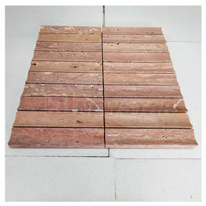 Piastrella da parete in marmo naturale travertino mosaico travertin piastrella a mosaico in travertino invecchiato classico - Product Image 4