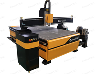 CAEMEL 4 Axes 3D CNC Router Bois Métal Pierre Sculpté Graveur Machine1325 Avec Axe Rotatif Latéral Prix