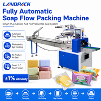 Machine d'emballage horizontale automatique HFFS pour savon de toilette, savon de bar et savon de lessive d'hôtel, type flow pack