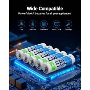 แบตเตอรี่อัลคาไลน์ EBL AAA ขนาด 1.5V ใช้งานได้นานเป็นพิเศษ 36 ก้อน อายุการเก็บรักษา 10 ปี ได้รับการรับรองมาตรฐาน ROHS - Product Image 3