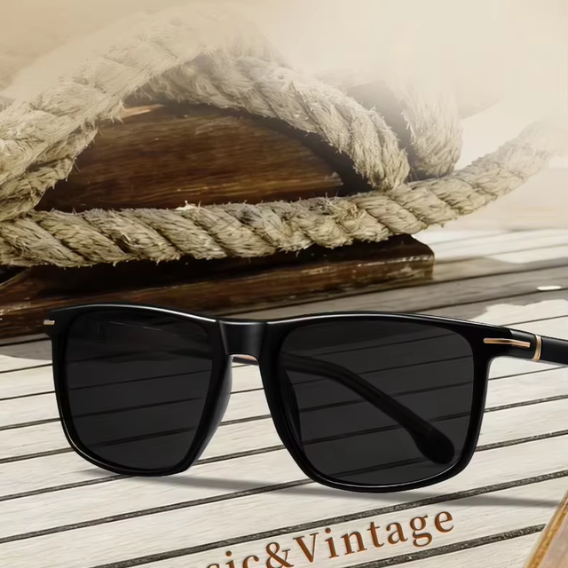 Jinhong Logo Custom TR90 High Quality Driving Fishing Polarized Shades square Designer Sunglasses Men