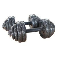 Vente en fonte d'usine Gym Musculation libre Option de connecteur de musculation Haltères réglables 50kg Ensembles d'haltères