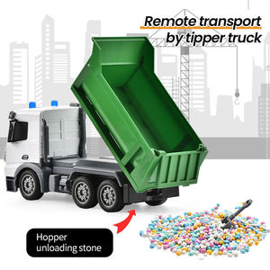 2.4G 7CH R/C Sanitation Dump <b>Truck</b> <b>Garbage</b> Transport <b>Truck</b> Concrete Mixer <b>Truck</b> Remote Control Engineering Vehicle <b>Toy</b> for Kids - Product Image 4