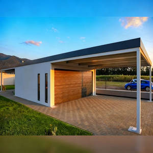 Özelleştirilmiş dayanıklı yüksek kaliteli motorlu alüminyum toz kaplı <span class=keywords><strong>Carport</strong></span> UV kaplı Modern açık Pergola tek/2-araba garaj - Product Image 1