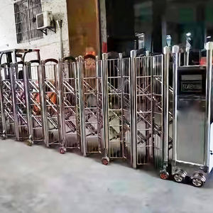 Porte coulissante rétractable extensible et portable, portail rétractable automatique pour zone de travail, zone scolaire - Product Image 3