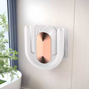 ชั้นวางรองเท้าติดผนังแบบไม่ต้องเจาะ สำหรับห้องน้ำ ที่วางรองเท้าอเนกประสงค์ สีขาวล้วน พร้อมสีเทาและสีน้ำตาล - Product Image 1