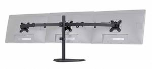 Stock Triple 3 Monitor <b>Stand</b> Extendable Desk Clamp with Three Arms for Mounting Multiple Monitors - Product Image 4