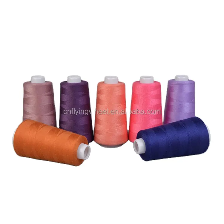 40s/2 27tex 120tickets Wholesale stock polyester spun sewing thread for 3000yard