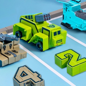 Bloques de Construcción de Plástico Educativos para Niños, Juego de Robots de Ensamblaje Digital Deformable, Juguetes Educativos Combinables - Product Image 2
