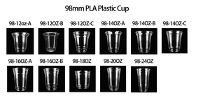 Custom Logo 100% Compostable Eco-Friendly PLA Clear Plastic <b>Cup</b> with Dome Lid 98mm-12/14/16/18/20/24oz Single Wall <b>Cold</b> <b>Cup</b> - Product Image 4