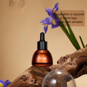 Creative 30ml Flat Water Drop Cone <strong>Essential</strong> <strong>Oil</strong> Dropper Bottle <strong>Walnut</strong>/Olive <strong>Oil</strong> Perfumed Serum Packaging Free Sample - Product Image 2