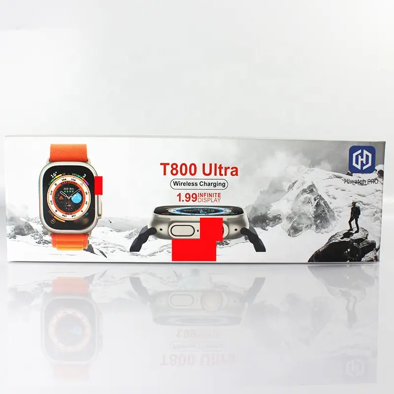 Newest T800 Ultra Smart Watch 1.99 Inch HD Large Screen BT Music Call Wrist Watch Health Monitor Sport Smartwatch Series 8 Ultra