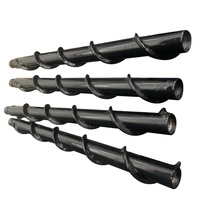 Tarière d'exploration géologique 1m 2m 3m tige de forage pour l'échantillonnage des carottes de sol minier tige de forage en spirale assortie à l'appareil de forage