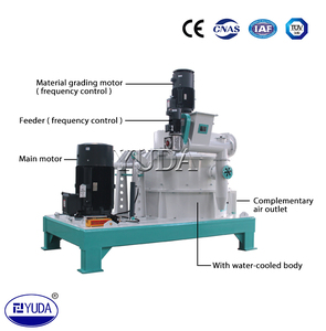Yuda 5-8t/h CE swfl nổi cá tôm Thức ăn nghiền thức ăn thủy sản siêu mịn micronizer Mill Hammer Mill Mài máy - Product Image 6