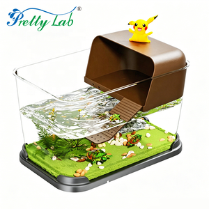 Villa <span class=keywords><strong>de</strong></span> Lujo para Tortugas, Acuario Ecológico con Plataforma para Tomar el Sol para Tortugas Rojoorejadas Domésticas - Product Image 5