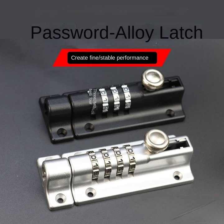 No Punch Cabinet Door Lock Cabinet Lock Shoe Cabinet Drawer Sliding Double Door Latch Closet Room Door Anti-theft Combination