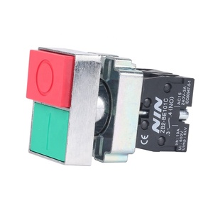 Pergantian XB2-BL8425 catu daya BL8325 saklar tombol tekan ganda darurat logam - Product Image 1