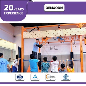 Qiaoqiao 286sqm trong nhà Parkour thiết bị đào tạo trẻ em khóa học trở ngại thể dục dụng cụ NINJA CHIẾN BINH Tính năng mê cung - Product Image 3