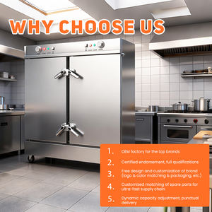 Vaporera Eléctrica Comercial de 220V con Puerta Individual, Máquina de Cocina a Vapor de Acero Inoxidable para Arroz, Verduras y Bollos en la Cocina - Product Image 4