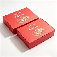 Boîte en papier personnalisée pour plats à emporter, avec insert pour sauce, idéale pour salades, biscuits, sushis, poulet frit, frites – Emballages alimentaires