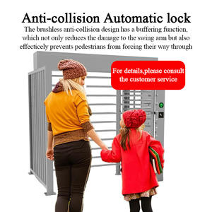 Tourniquets biométriques de sécurité pleine hauteur double tourniquet automatique pour entrées et sorties strictement contrôlées - Product Image 6
