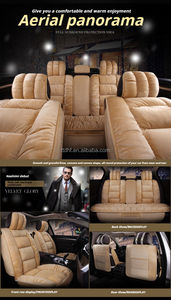 ที่หุ้มเบาะรถยนต์รอบทิศทางสำหรับผู้หญิงหนังอเนกประสงค์สีแดงพร้อมวัสดุกำมะหยี่ระบายอากาศสำหรับรุ่น <span class=keywords><strong>Touran</strong></span> - Product Image 3