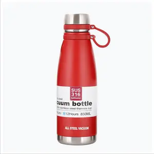 Hete Verkoop Outdoor Reizen Dubbele Wand Vacuüm Geïsoleerde Thermosfles Cola Vorm Fles 316 Roestvrijstalen Waterfles