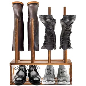 Wooden standing boot <b>storage</b> <b>rack</b>, floor-standing, entryway, tall boot and <b>shoe</b> <b>rack</b>, solid wood rain boot hanging <b>rack</b>. - Product Image 5